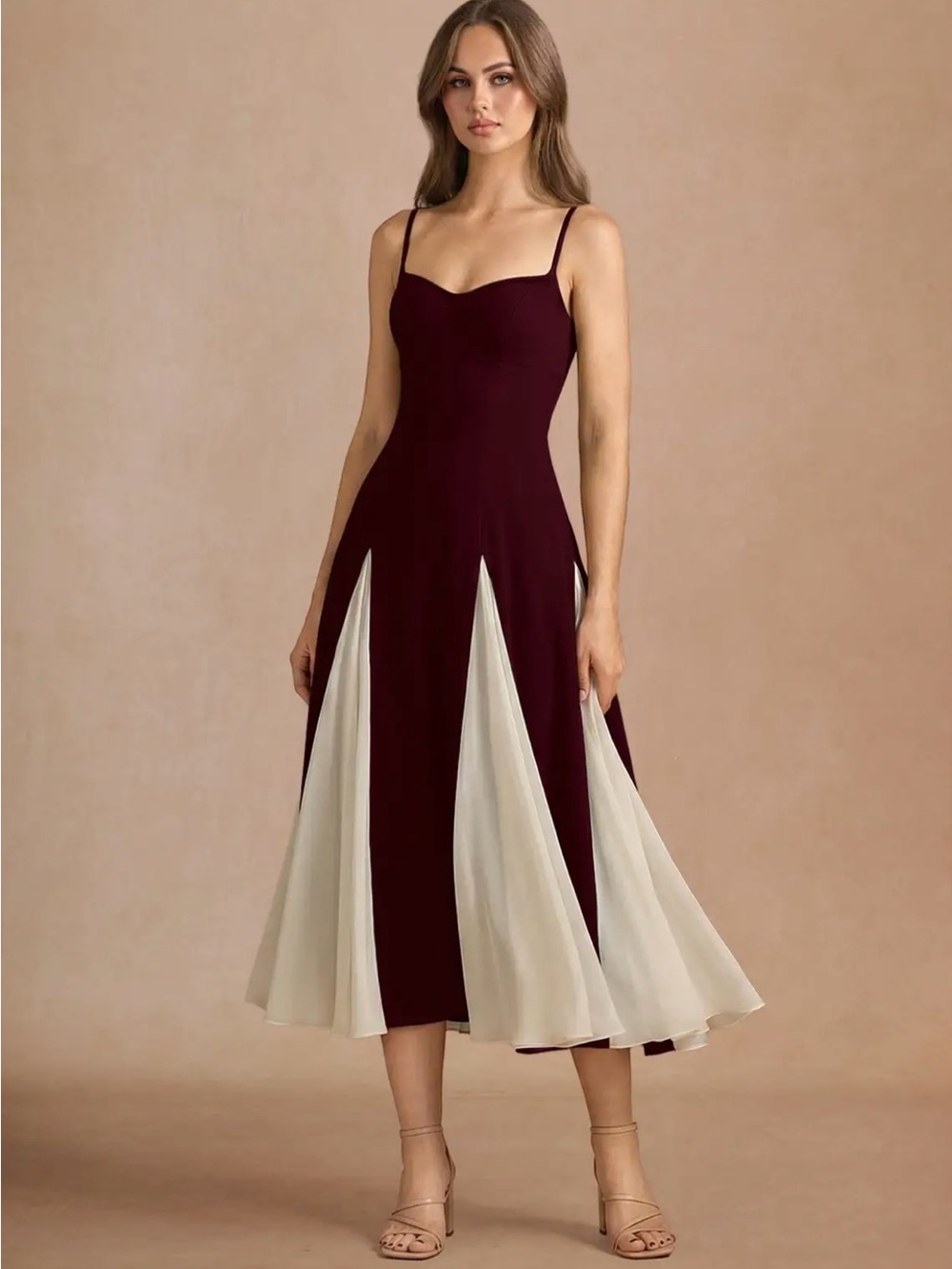 Azazie Jessenia Wine Midi Dress - Brand New With Tags